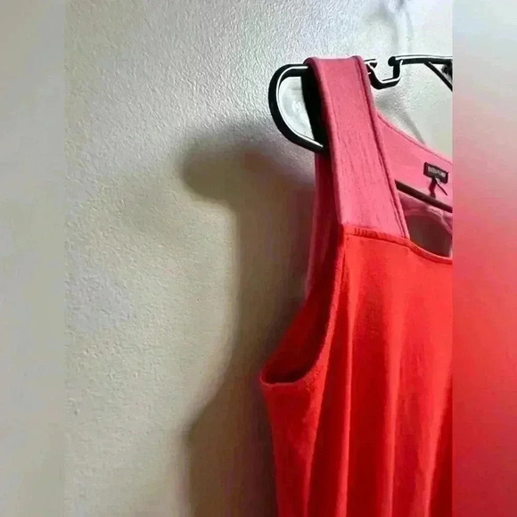 LIKE NEW | Eileen Fisher Firefly Peony Colorblock Cutout Jersey Dress Women’s XS - Picture 4 of 5